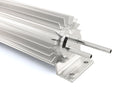 ALUMINUM UNIVERSAL 13' FINNED  RADIATOR OVERFLOW TANK - SILVER