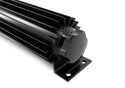 ALUMINUM UNIVERSAL 13' FINNED  RADIATOR OVERFLOW TANK - BLACK
