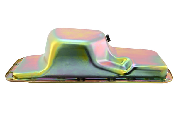 Compatible/Replacement Steel Tie Rod Dimple Oil Pan for Chrysler/Mopar Big Block BB 361-383-400-413-426W-440 – Zinc Plated (A-Body & C-Body)