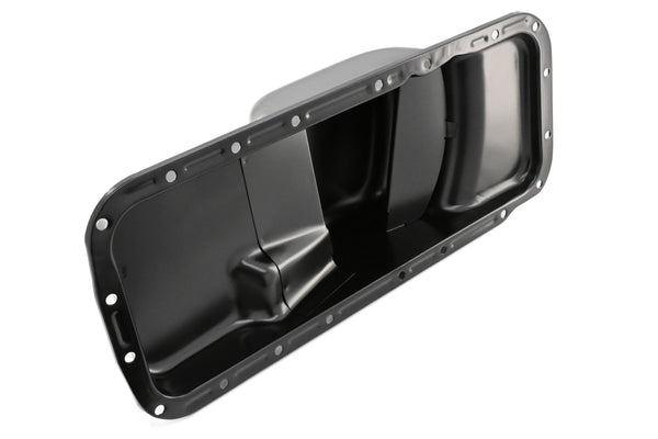 Compatible/Replacement Steel Tie Rod Dimple Oil Pan for Chrysler/Mopar Big Block BB 361-383-400-413-426W-440 – Black (A-Body & C-Body)