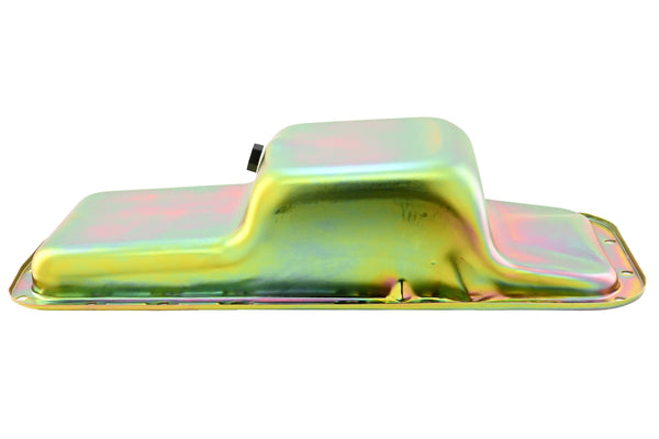 Steel Oil Pan Fits 1966–1972 B-Body & 1970–1974 E-Body Chrysler/Mopar Big Block B/RB 361-383-400-413-426W-440 - 5-Quart, Center Sump – Zinc-Plated