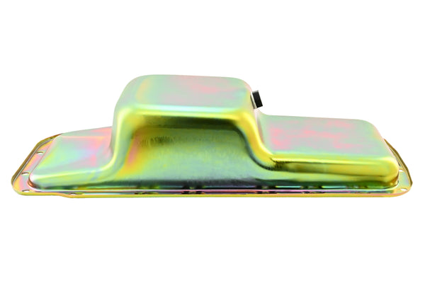 Steel Oil Pan Fits 1966–1972 B-Body & 1970–1974 E-Body Chrysler/Mopar Big Block B/RB 361-383-400-413-426W-440 - 5-Quart, Center Sump – Zinc-Plated