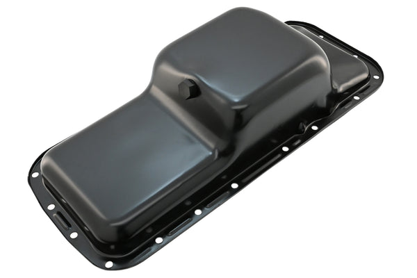 Steel Oil Pan Fits 1966–1972 B-Body & 1970–1974 E-Body Chrysler/Mopar Big Block B/RB 361-383-400-413-426W-440 - 5-Quart, Center Sump – Black