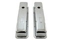 Tall Steel Valve Covers – Fits 1958–1986 Chevy Small Block 283‑305‑327‑350 (Stamped “350” Logo, 1 Hole Each) – Chrome Finish