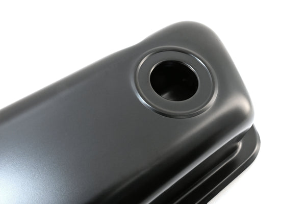 Steel Valve Covers for 1962–85 Ford SB 260‑289‑302‑351W – Smooth – 1 Hole – Black