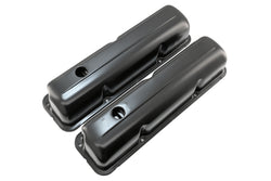 Steel Valve Covers Fits 1957–1976 Ford FE 352‑390‑406‑427‑428 – Smooth – 1 Hole – Black (EDP Coated)