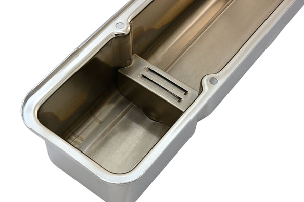 Steel Tall Valve Covers – Fits 1958–86 Chevy Small Block 283-400 – 1 Hole – Chrome