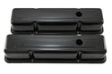 Steel Tall Valve Covers – Fits 1958–86 Chevy Small Block 283-400 – 1 Hole – Black