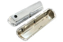 Steel Valve Covers Fits 1986–95 Ford 302 5.0L Fox‑Body Mustang – Smooth – 1 Hole & 1 No‑Hole – Chrome