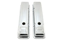 Steel Short Valve Covers – Fits 1958–86 Chevy SB 283-400 – Smooth – Chrome