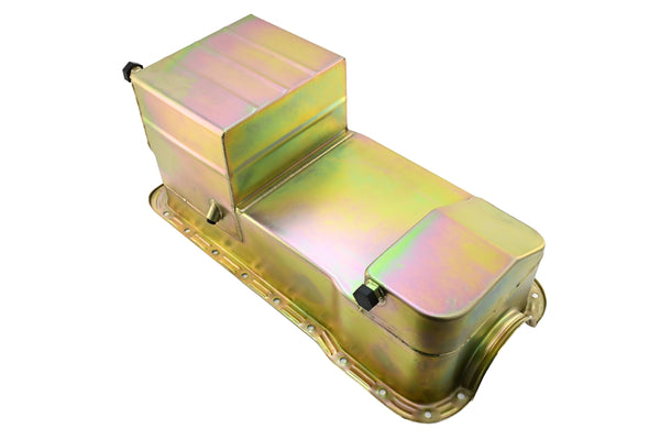 Ford Mustang 351W Racing Oil Pan 1979–1993 Dual Sump 7‑Qt Zinc