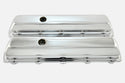 Steel Valve Covers – Fits 1964–1980 Oldsmobile 330‑350‑400‑425‑455 (Stock Height, 1 Push‑In Hole, Smooth Top) – Chrome Finish