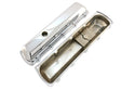 Steel Valve Covers – Fits 1964–1980 Oldsmobile 330‑350‑400‑425‑455 (Stock Height, 1 Push‑In Hole, Smooth Top) – Chrome Finish