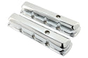 Tall Steel Valve Covers – Fits 1964–88 Oldsmobile 330, 350, 400, 425, 455 V8 Engines – Smooth Top- Chrome