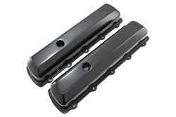 Tall Steel Valve Covers – Fits 1964–88 Oldsmobile 330, 350, 400, 425, 455 V8 Engines – Smooth Top- Black