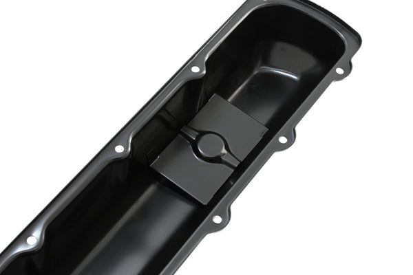 Tall Steel Valve Covers – Fits 1964–88 Oldsmobile 330, 350, 400, 425, 455 V8 Engines – Smooth Top- Black