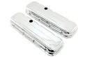 Steel Short Valve Covers – Fits 1965–95 Chevy BB 396-427-454-502 – 1 Hole – Chrome