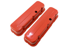 Steel Tall Valve Covers Fits 1965–95 Chevy BB 396‑427‑454‑502 – 1 Hole – Orange