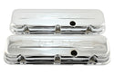 Steel Short Valve Covers Fits 1965–1995 Chevy BB 396‑427‑454‑502 – 454 Logo – Chrome