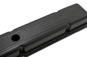 Steel Valve Covers for 1958–1986 Chevy Small Block 283-305-327-350 – Short Style – Stamped 350 Logo with Ball Mill – Black