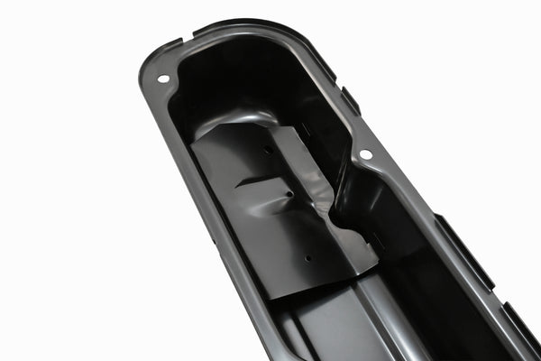 Steel Valve Covers Fits 1967–1989 Mopar SB 318-340-360 – Short Style – 1 Hole – Black