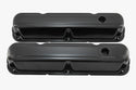 Steel Valve Covers Fits 1967–1989 Mopar SB 318-340-360 – Short Style – 1 Hole – Black