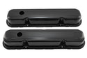 Steel Valve Covers Fits 1967–1989 Mopar SB 318-340-360 – Short Style – 1 Hole – Black