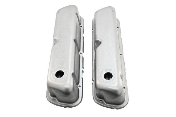 Steel Valve Covers for 1962–85 Ford SB 260‑289‑302‑351W – Smooth – 1 Hole – Raw