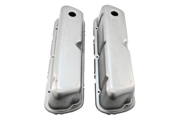 Steel Valve Covers for 1962–85 Ford SB 260‑289‑302‑351W – Smooth – 1 Hole – Raw