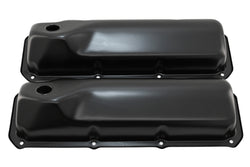 Steel Valve Covers Fits 1969–1982 Ford SB 351C‑351M‑400M‑Boss 302 – Smooth – 1 Hole – Black