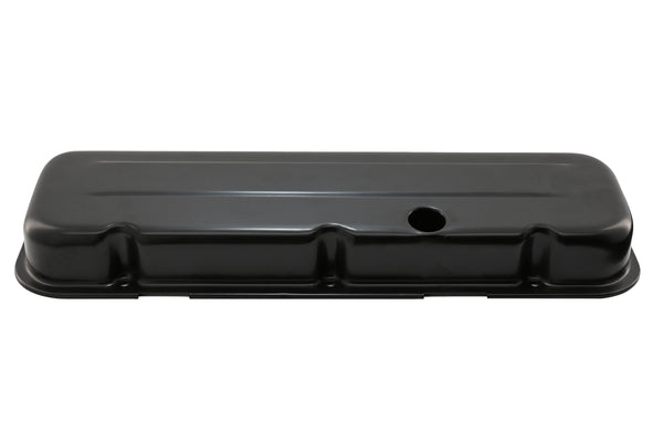 Steel Short Valve Covers – Fits 1965–95 Chevy BB 396-427-454-502 – 1 Hole – Black