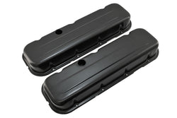 Steel Short Valve Covers – Fits 1965–95 Chevy BB 396-427-454-502 – 1 Hole – Black