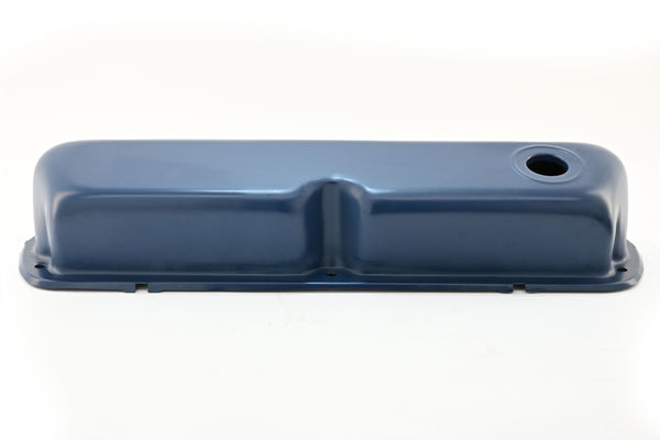 Steel Valve Covers for 1962–85 Ford SB 260‑289‑302‑351W – Smooth – 1 Hole – Blue