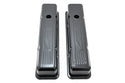 1958-86 CHEVY SMALL BLOCK 327 TALL STEEL VALVE COVERS - EDP BLACK W- 327 LOGO