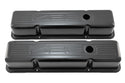 1958-86 CHEVY SMALL BLOCK 327 TALL STEEL VALVE COVERS - EDP BLACK W- 327 LOGO