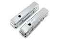 1958-86 CHEVY SMALL BLOCK 327 TALL STEEL VALVE COVERS - CHROME W- 327 LOGO