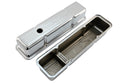 1958-86 CHEVY SMALL BLOCK 327 TALL STEEL VALVE COVERS - CHROME W- 327 LOGO