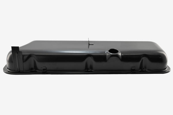 Steel OEM‑Style Tall Valve Covers Fits 1965–1972 Chevy BB 396‑427‑454 – Recessed Corner – 1–2 Holes – Black