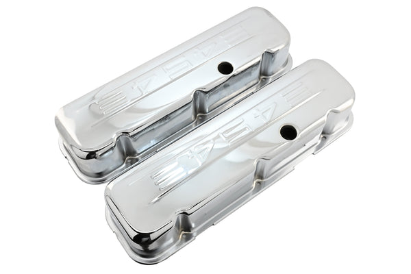 Tall Steel Valve Covers for 1965-1995 Chevy BB 396-502 – 454 Logo – Chrome
