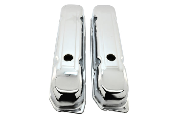 1958-88 MOPAR BIG BLOCK 383-426-440 STEEL WEDGE VALVE COVERS - CHROME
