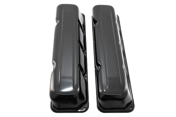 1968-79 AMC-JEEP 304-360-390-401 V8 STEEL VALVE COVERS - BLACK