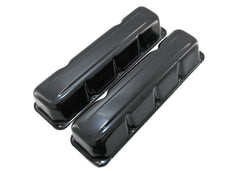 1968-79 AMC-JEEP 304-360-390-401 V8 STEEL VALVE COVERS - BLACK