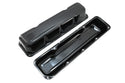 1968-79 AMC-JEEP 304-360-390-401 V8 STEEL VALVE COVERS - BLACK