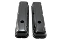 1968-81 BUICK SMALL BLOCK 350 SHORT STEEL VALVE COVERS - BLACK