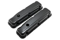 1968-81 BUICK SMALL BLOCK 350 SHORT STEEL VALVE COVERS - BLACK