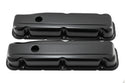 1968-81 BUICK SMALL BLOCK 350 SHORT STEEL VALVE COVERS - BLACK