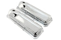 Steel Valve Covers Fits 1969–1982 Ford SB 351C‑351M‑400M‑Boss 302 – Smooth – 1 Hole – Chrome