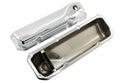 Steel Valve Covers Fits 1969–1982 Ford SB 351C‑351M‑400M‑Boss 302 – Smooth – 1 Hole – Chrome