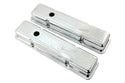 1958-86 CHEVY SMALL BLOCK 327 SHORT STEEL VALVE COVERS - CHROME W- 327 LOGO