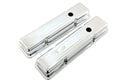 1958-86 CHEVY SMALL BLOCK 327 SHORT STEEL VALVE COVERS - CHROME W- 327 LOGO